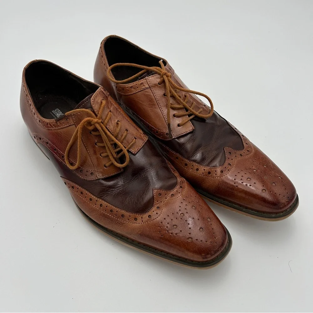STACY ADAMS Men's Tinsley Wingtip Oxford Size 12